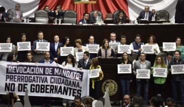 translated from Spanish: Morena impone su mayoría para la revocación de mandato