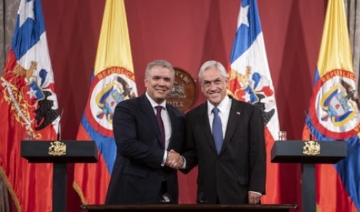 translated from Spanish: Presidentes de Chile y Colombia firman acuerdos de cooperación en diversas materias