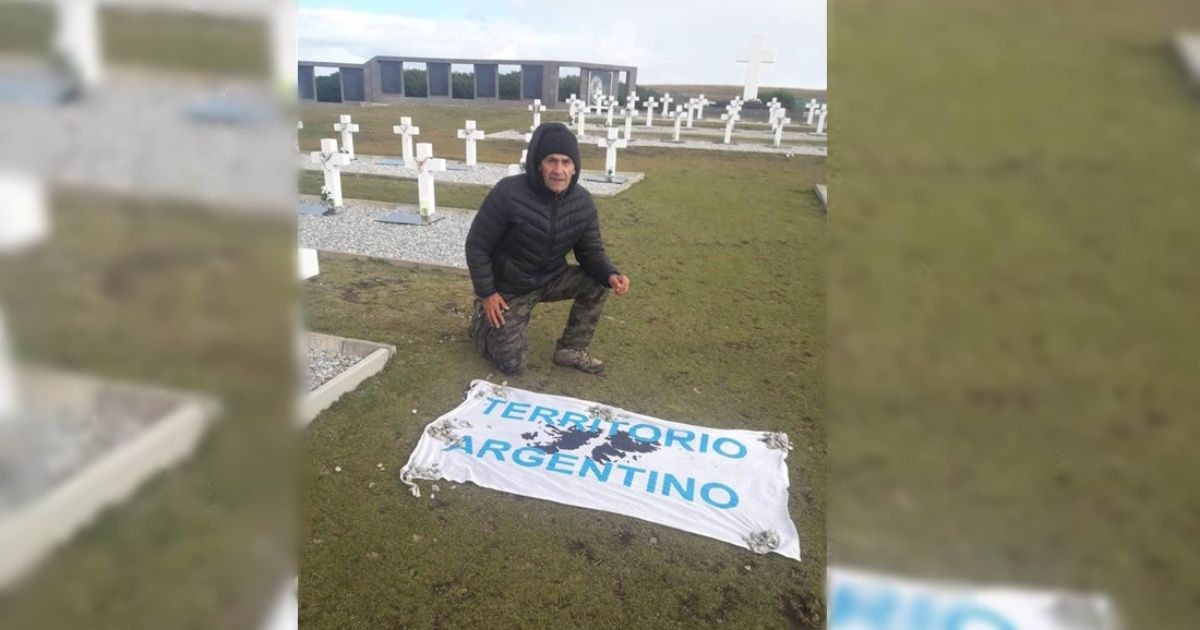 Un ex jugador fue apresado en Malvinas por mostrar una bandera argentina