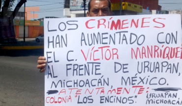 Comuneros de Uruapan, Michoacán piden frenar la inseguridad en la región