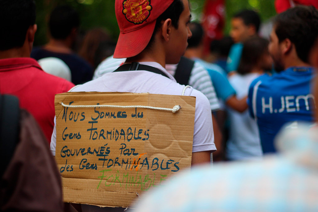 Movilizaciones ciudadanas en Túnez (23/10/2013). Foto: Amine GHRABI (CC BY-NC 2.0). Blog Elcano