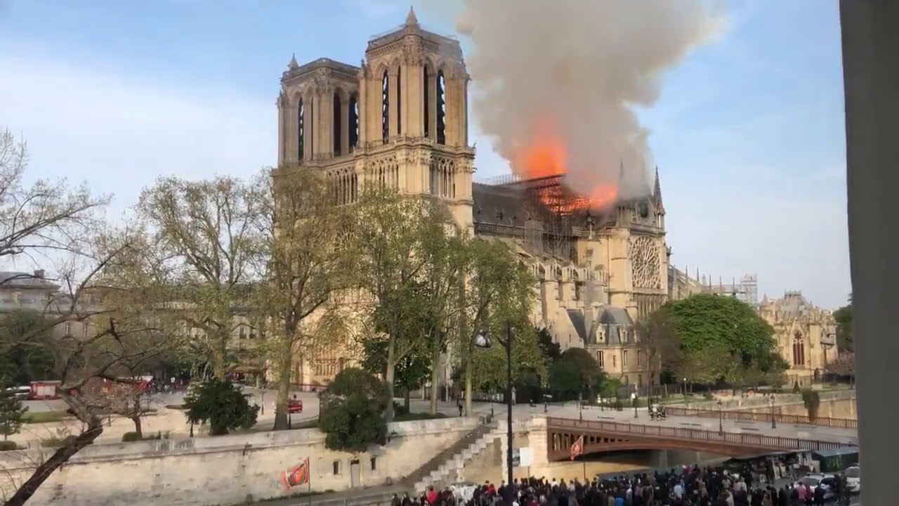 Incendio afecta a la histórica Catedral de Notre Dame