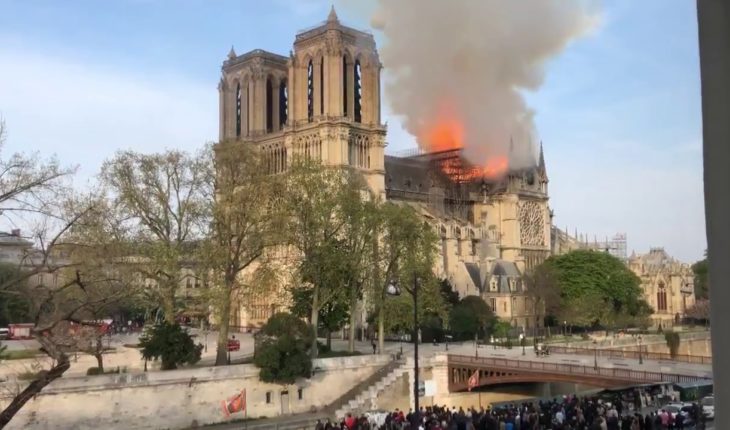 Incendio afecta a la histórica Catedral de Notre Dame