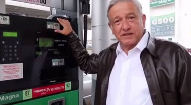 López Obrador anuncia que habrá un sorteo semanal para la verificación de gasolineras en México