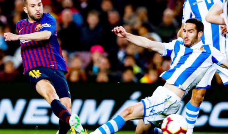 Lenglet y Jordi Alba sorprenden a la Real Sociedad y acercan a Barcelona al título de La Liga