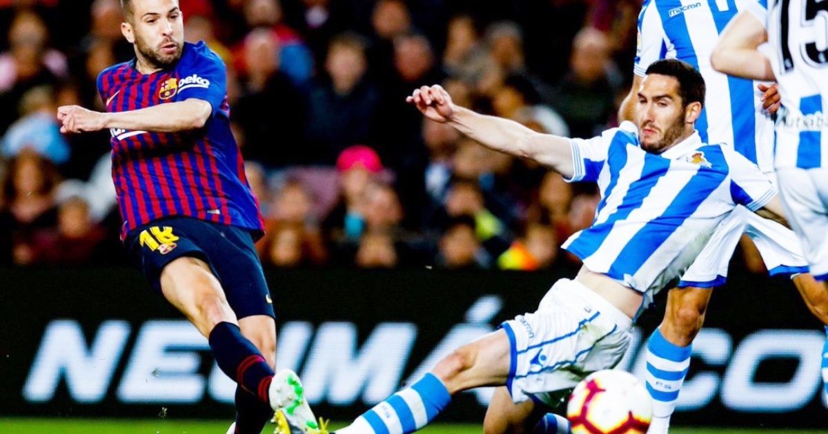 Lenglet y Jordi Alba sorprenden a la Real Sociedad y acercan a Barcelona al título de La Liga
