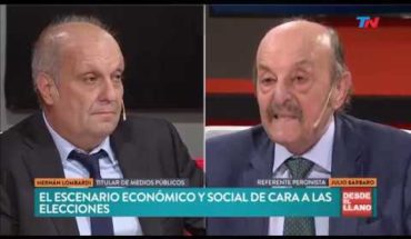 Video: El cruce de Julio Bárbaro y Hernán Lombardi en DESDE EL LLANO