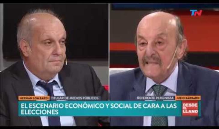 Video: El cruce de Julio Bárbaro y Hernán Lombardi en DESDE EL LLANO