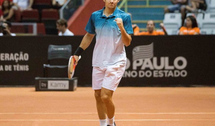 translated from Spanish: After a historical match Garin was installed in the final of the ATP 250 tournament in Houston
