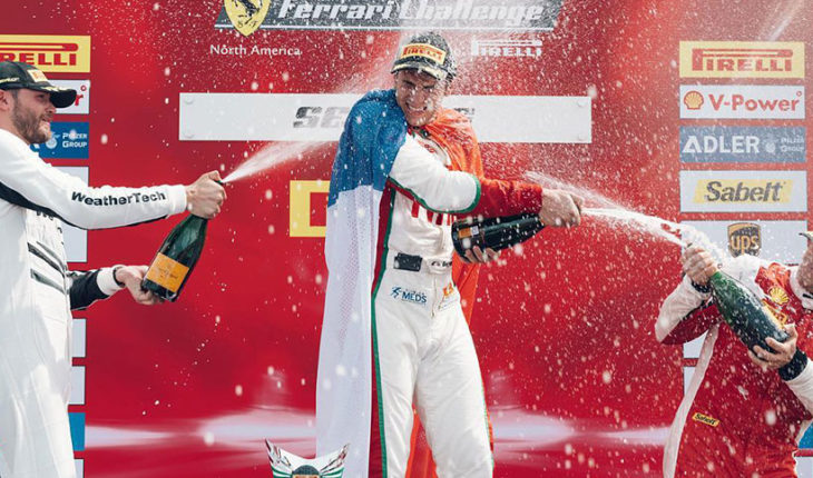 translated from Spanish: Benjamin Hites accomplished feat at Sebring: wins and is leader of the Ferrari Challenge