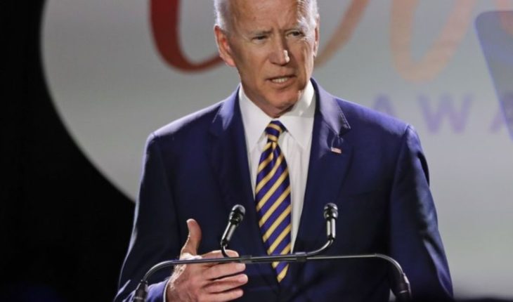 translated from Spanish: Biden denies misconduct toward any woman