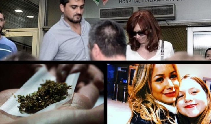 translated from Spanish: Cristina said goodbye to his mother and traveled to Cuba, international day of marijuana, the disclaimer of the daughter of Karina and more…