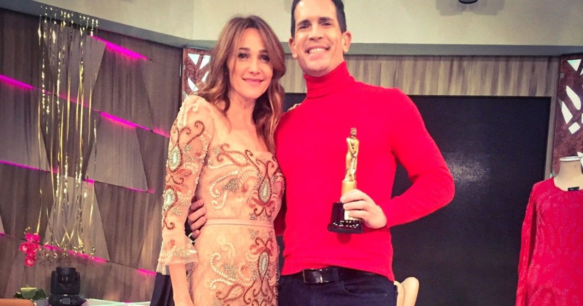 Diego Ramos and Vero Lozano: laughs for his performance of small