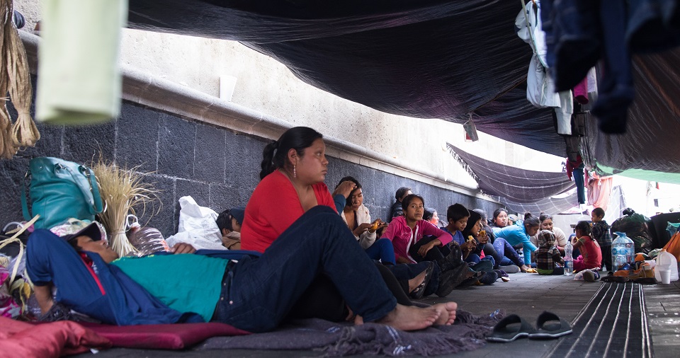 Displaced people in Guerrero expect the Government to comply