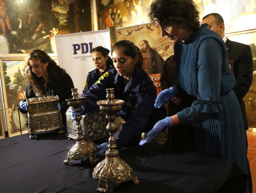 PDI returned to the Museum of Colonial art pieces seized Raúl Schüler