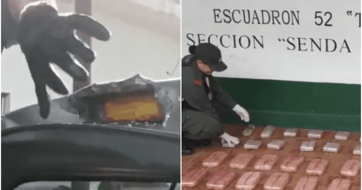 Police found 38 kilos of cocaine on roof of truck