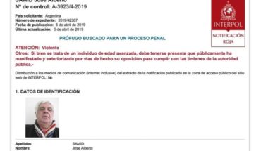translated from Spanish: Red Alert: Interpol has joined the search for Alberto Samid