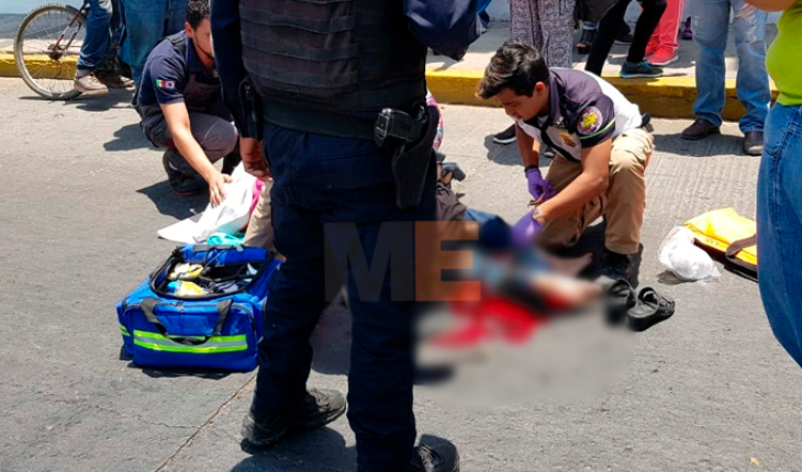 translated from Spanish: Run over to a nurse and is badly injured in Zamora, Michoacán