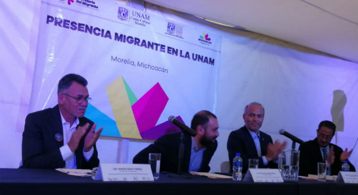 Sergio Báez Torres attends the talks 'challenges of migration between Mexico and the United States. UU"