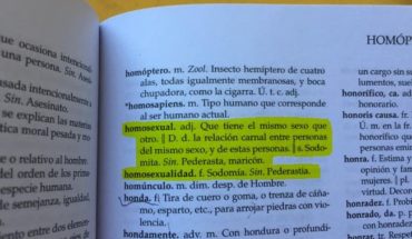 translated from Spanish: Teachers denounce delivery of dictionary that defines homosexual as “sodomite, pederast and faggot”