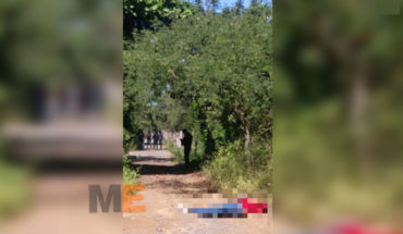 translated from Spanish: They located the body of a man “encobijado”, Tuzantla, Michoacan