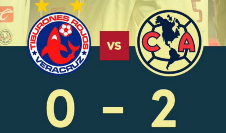 América derrota 2-0 a un muy debilitado Veracruz