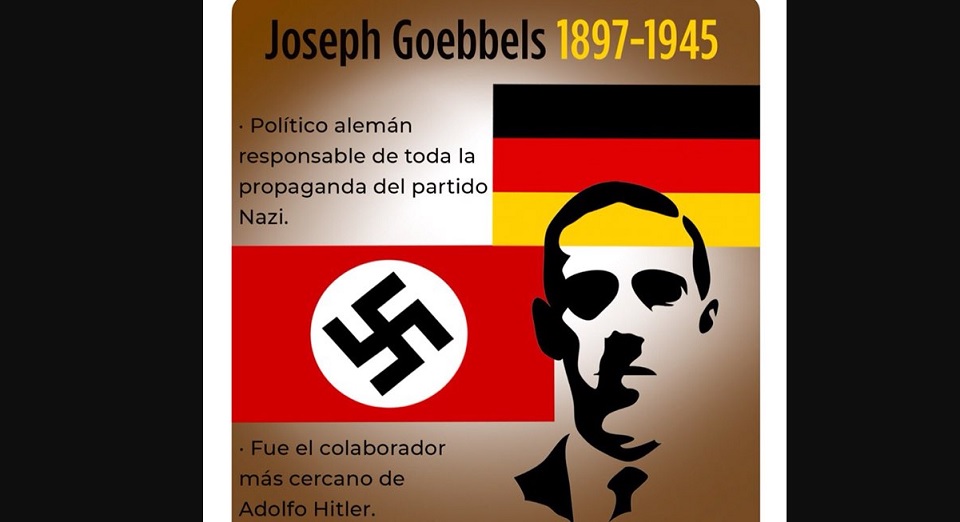 Despiden a funcionario de INJUVE por tuit sobre Goebbels