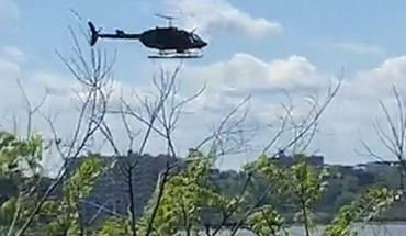 Dos heridos al caer helicóptero en el río Hudson de Nueva York