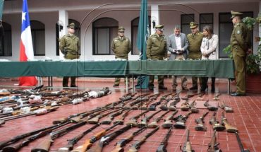 Más de mil armas de fuego son sacadas de circulación en región de O’Higgins