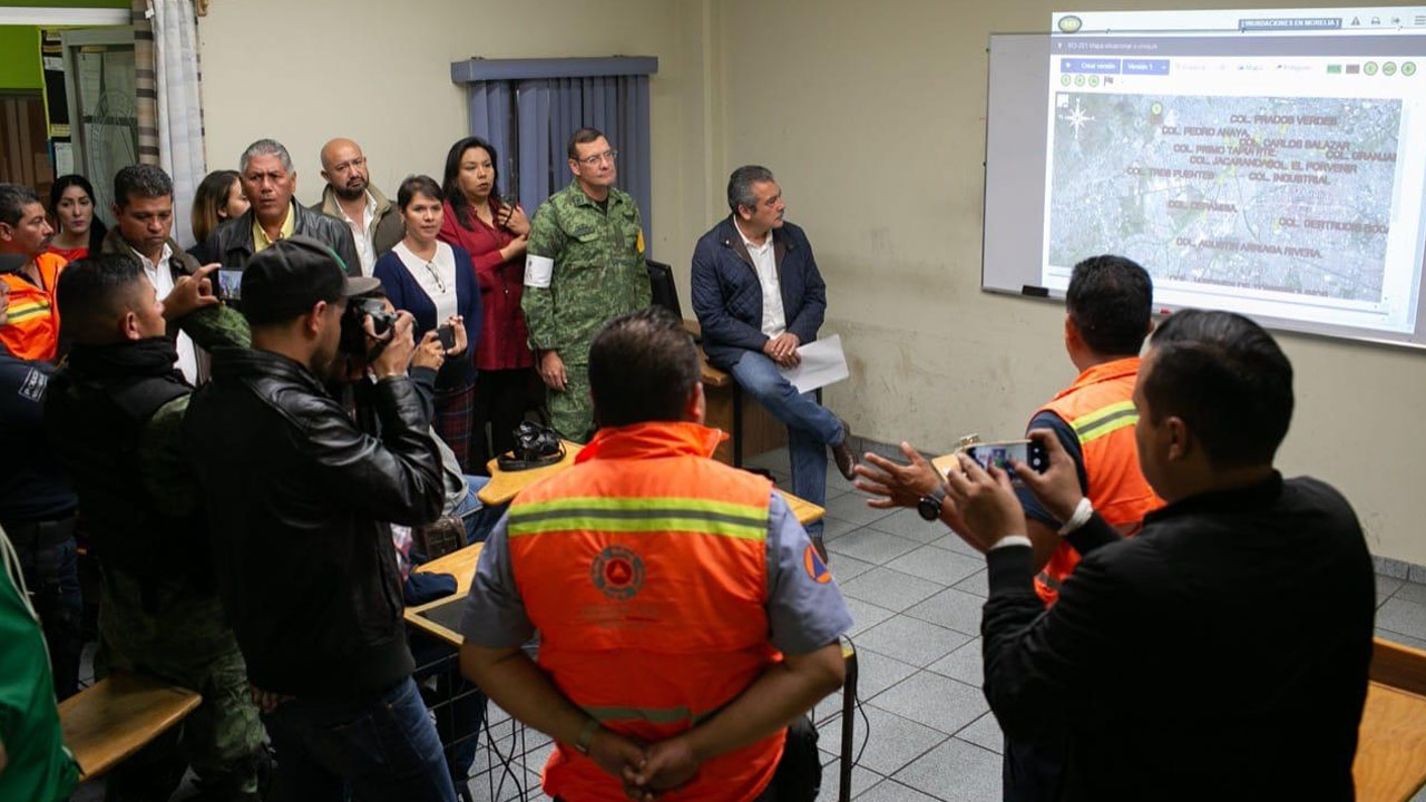 Protección Civil Morelia invita a la ciudadanía a tomar precauciones durante temporada de lluvias