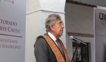 Recibe Cuauhtémoc Cárdenas, Doctorado Honoris Causa en Pátzcuaro, Michoacán