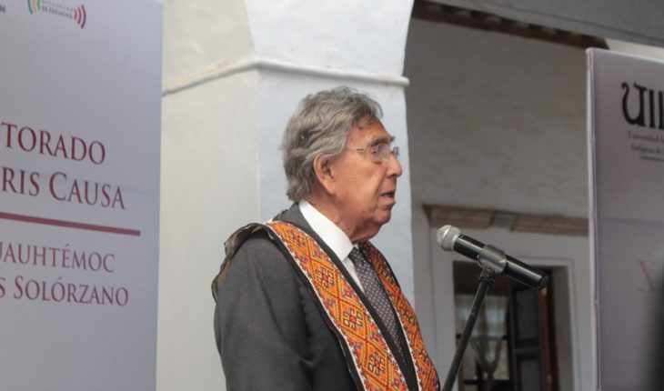 Recibe Cuauhtémoc Cárdenas, Doctorado Honoris Causa en Pátzcuaro, Michoacán