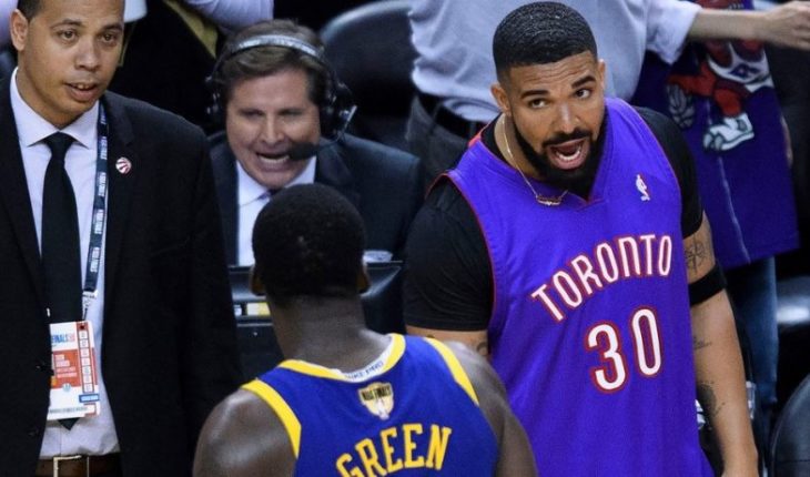 [VIDEO] Drake peleó con dos jugadores de los Warriors en finales de la NBA