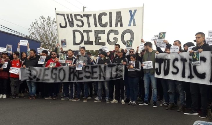 translated from Spanish: Call for justice by Diego Cagliero: Denounce the police killed him
