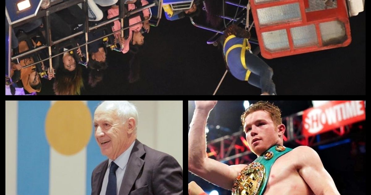 Drama in amusement park, horror in El Calafate, Lavagna responded to change, Canelo champion and more...