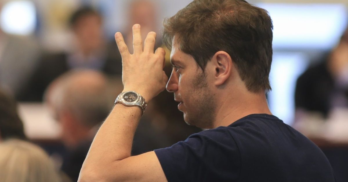 Kicillof spoke as a candidate: "I am very excited"