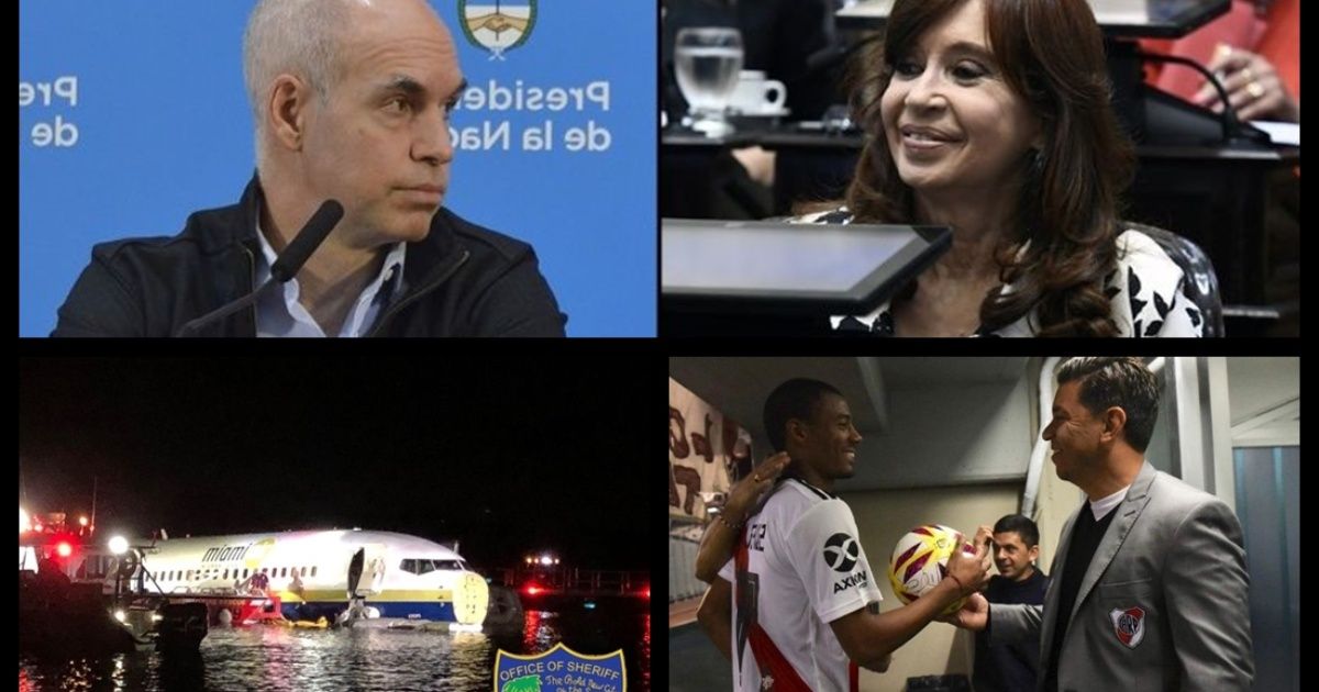 Meeting of Larreta and Cristina, day of Star Wars, plane fell to the river, Lousteau banc to the UCR, the landslide of River and more...