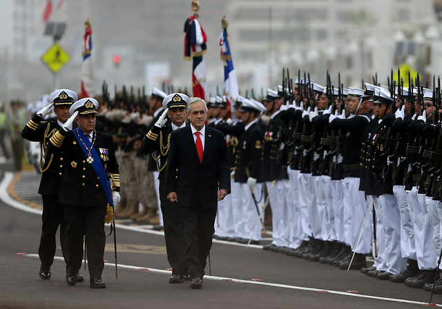 Piñera gives a speech on patriotism in Iquique: "Today more than ever we need heroes like Prat"