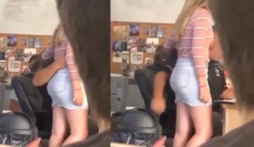 Teacher long hand with student is fired