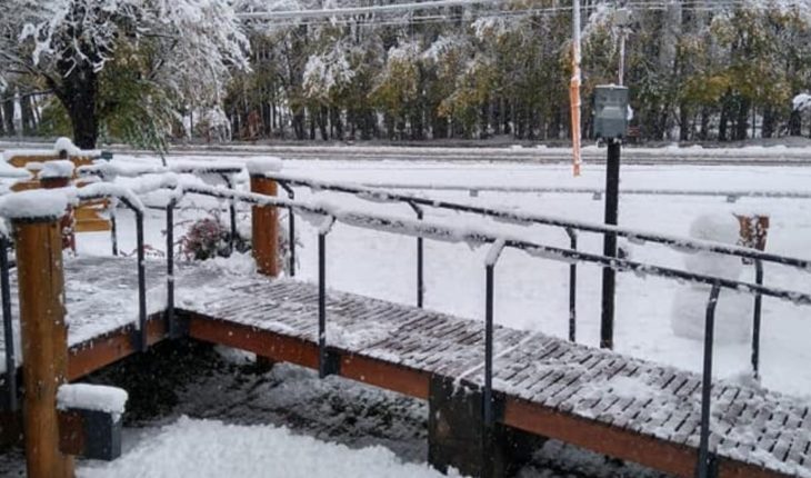 translated from Spanish: The lowest temperature was recorded in Mendoza