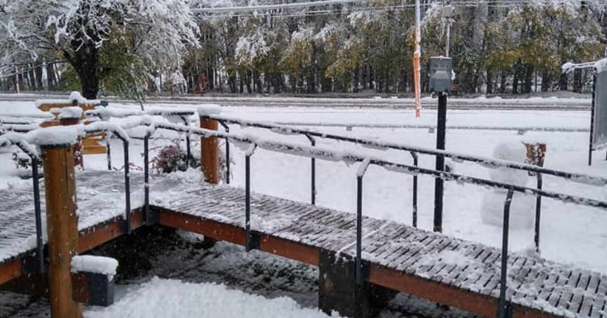 The lowest temperature was recorded in Mendoza