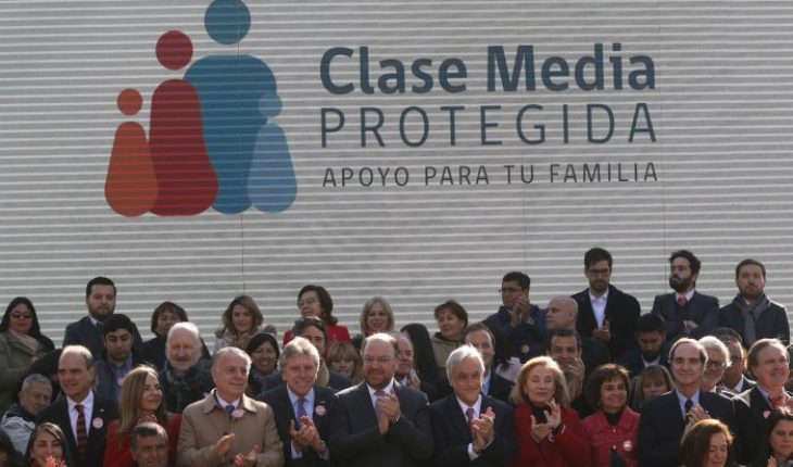 translated from Spanish: To end the “fears” of the population: Piñera launches the program “Protected middle class”
