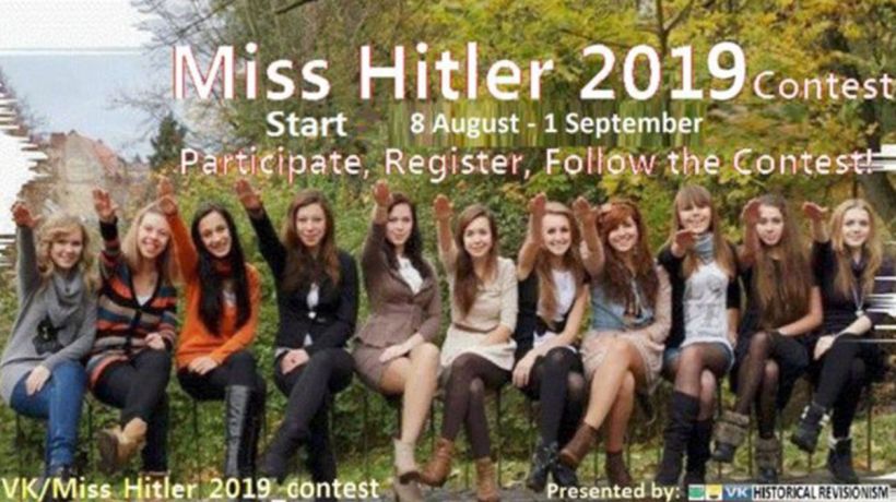 World scandal for "Miss Hitler" contest