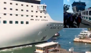 Crucero se impacta contra un muelle en Venecia, Italia deja un saldo de 5 heridos (Video)