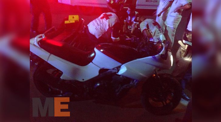 Motociclista es baleado en la Avenida Michoacán