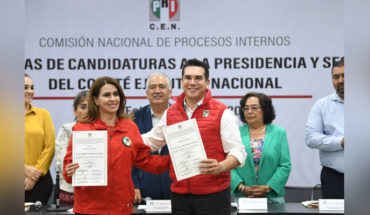 PRI entrega dictamen de procedencia a las respectivas candidaturas de Alejandro Moreno y Carolina Viggiano