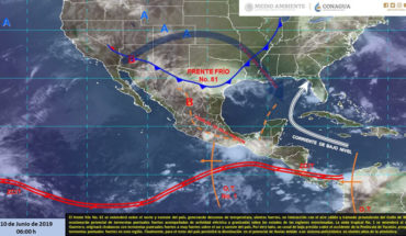 Tormentas eléctricas en el norte de México, la Onda Tropical No. 1 originará tormentas fuertes en el sur del país