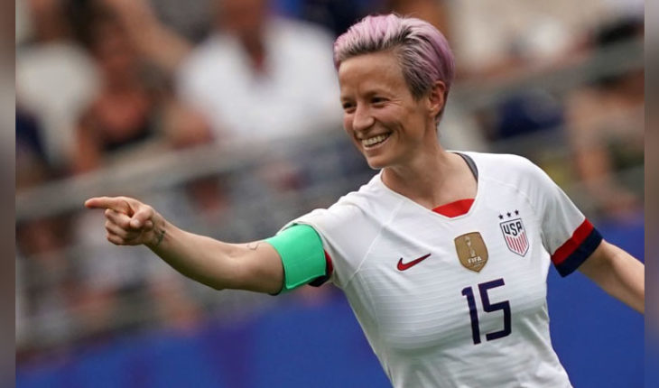 translated from Spanish: Megan Rapinoe, the activist captain of the U.S. national team