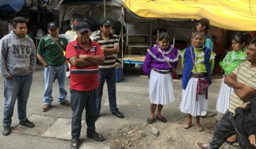 translated from Spanish: Members of Otomi camp fear eviction