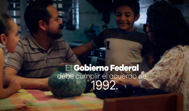 translated from Spanish: Michoacán educational payroll federalization video released